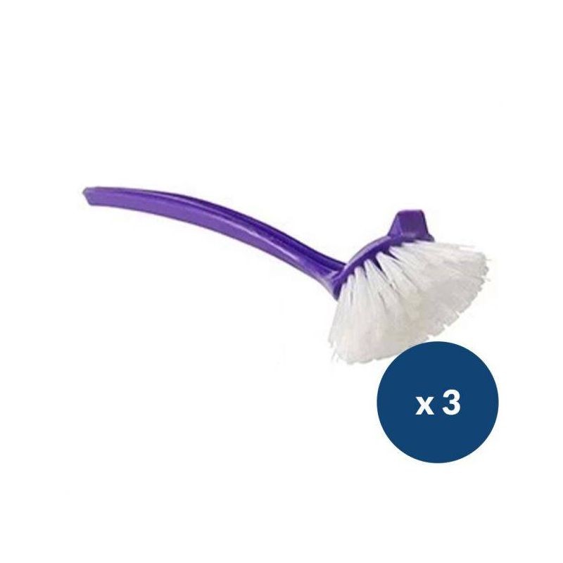 Brosse vaisselle en plastique - lot de 3