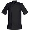 Veste manches courtes avec poche stylo noir