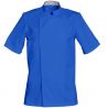 Veste manches courtes avec poche stylo bleu