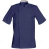 Veste manches courtes avec poche stylo bleu marine