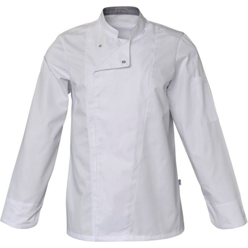 Veste de cuisine mixte manches longues blanc