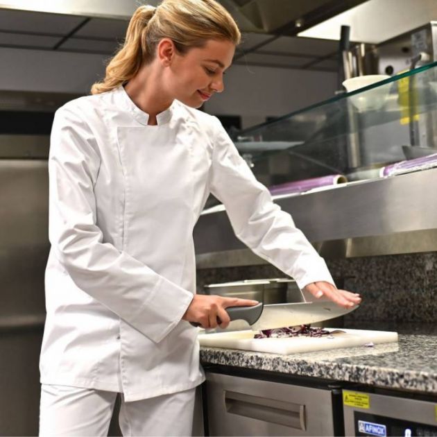 Veste de cuisine mixte manches longues