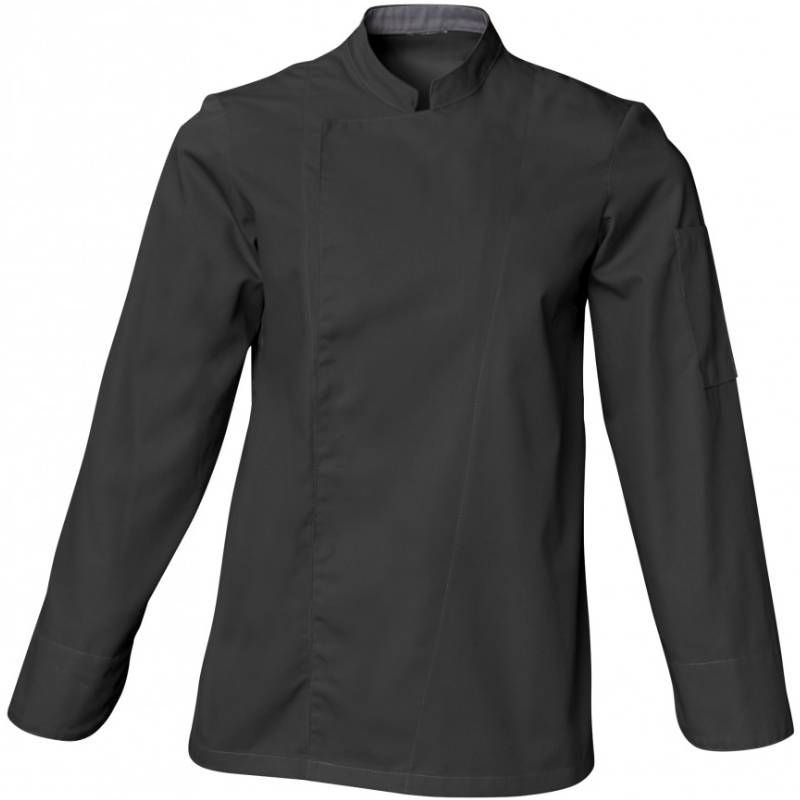 Veste de cuisine mixte manches longues noir