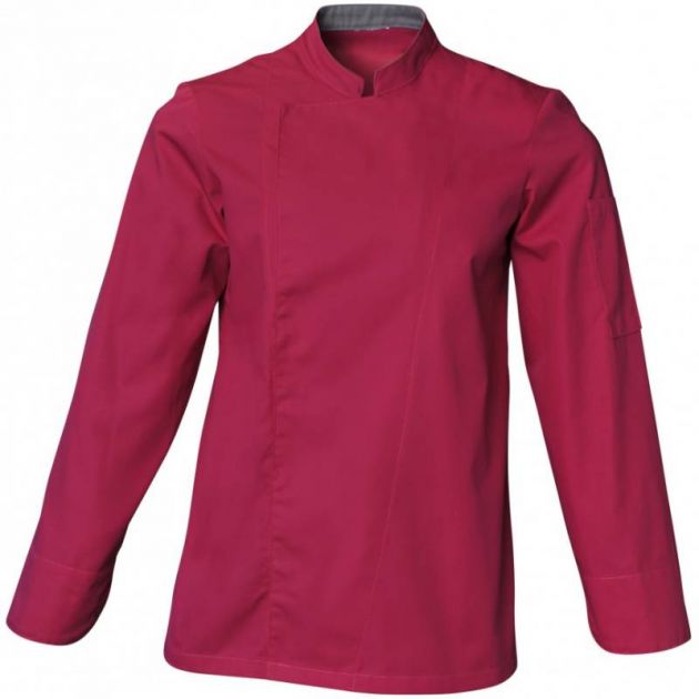 Veste de cuisine mixte manches longues rose