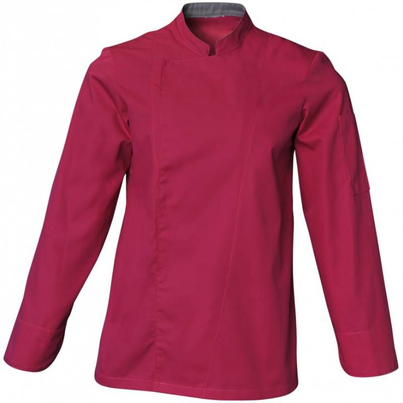 Veste de cuisine mixte manches longues rose