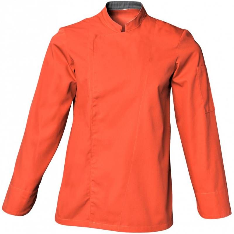 Veste de cuisine mixte manches longues orange