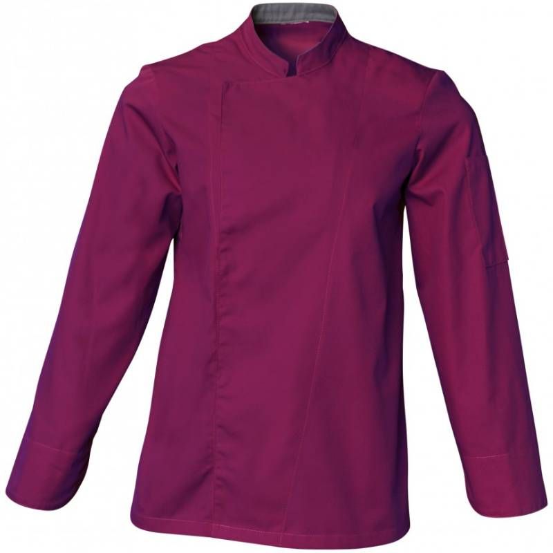 Veste de cuisine mixte manches longues violet