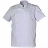 Veste col mao avec poche stylo blanc