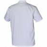 Veste col mao avec poche stylo blanc