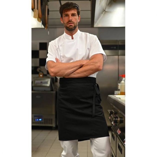 Veste col mao avec poche stylo