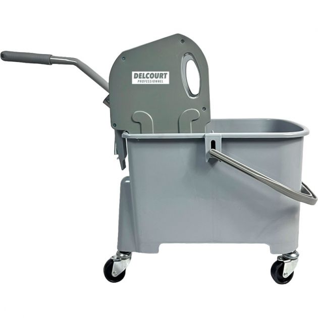 Seau essoreur à presse avec roues 20L