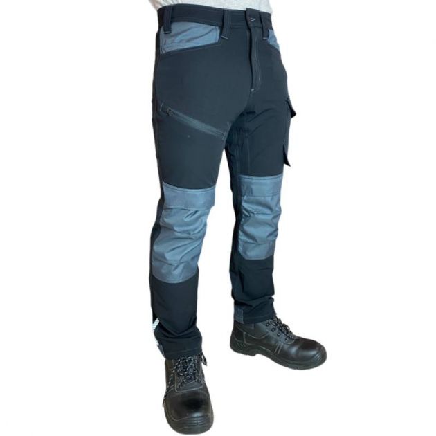 Pantalon de travail stretch bleu