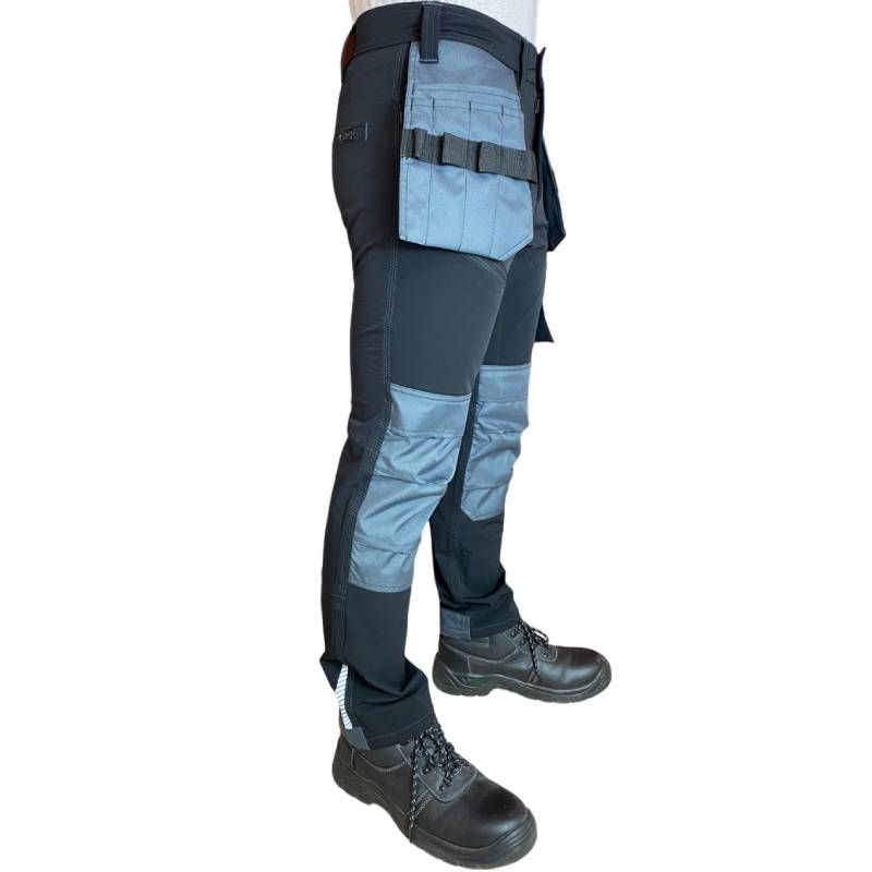 Pantalon de travail stretch bleu