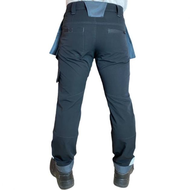 Pantalon de travail stretch bleu