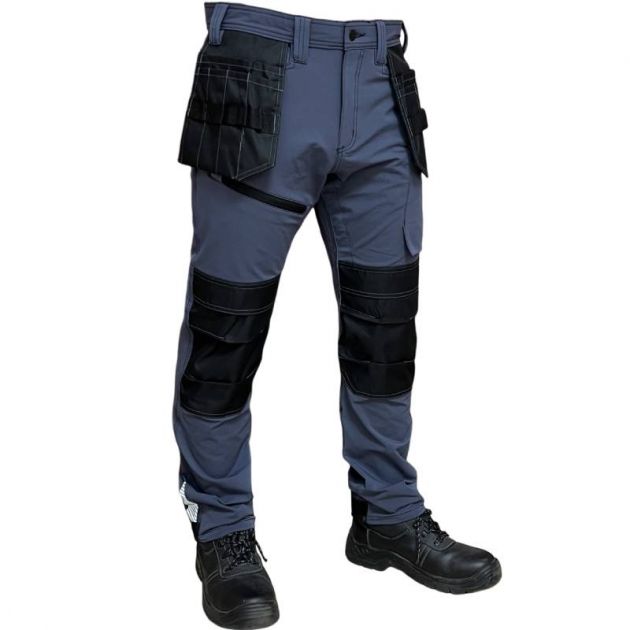 Pantalon de travail stretch gris