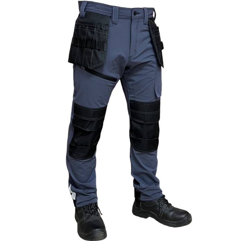 Pantalon de travail stretch gris