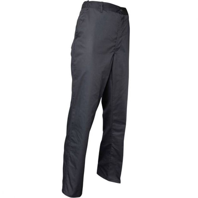Pantalon ceinture élastique côté gris