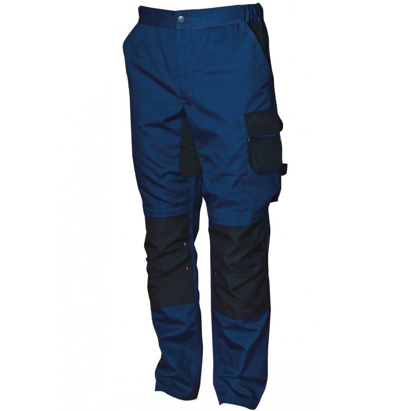Pantalon ceinture élastique stretch bleu