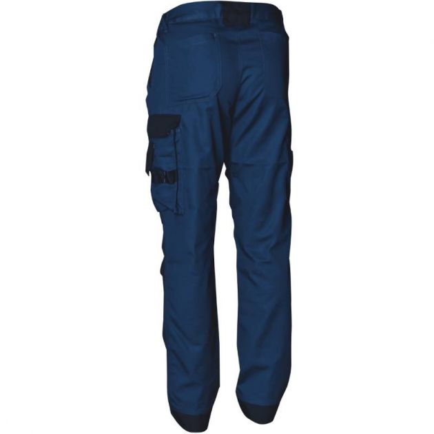 Pantalon ceinture élastique stretch bleu