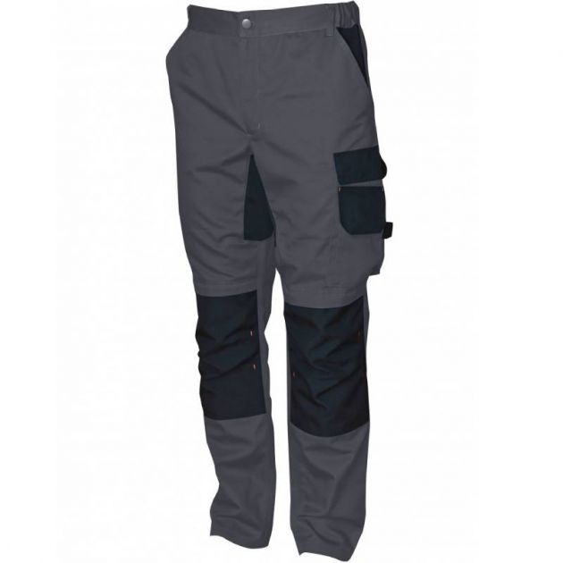 Pantalon ceinture élastique stretch gris