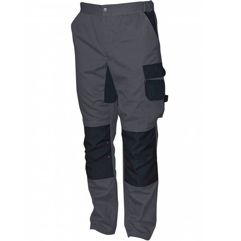 Pantalon ceinture élastique stretch gris