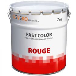 Peinture routière à l'eau certifiée NF Rouge 7 kg
