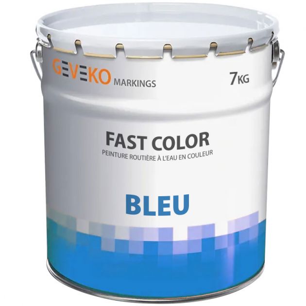 Peinture routière à l'eau certifiée NF Bleu 7 kg