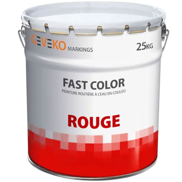 Peinture routière et urbaine à l'eau NF Rouge 25 kg