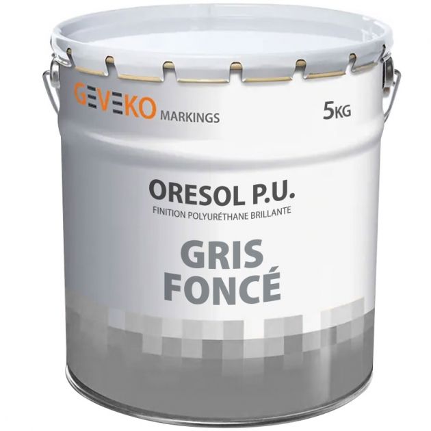 Peinture sol extérieur intérieur brillante trafic intensif gris foncé 5 kg