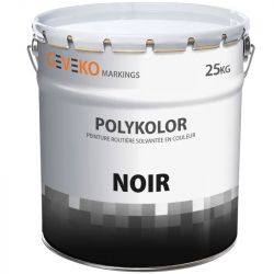 Peinture routière sans toluène solvantée NF Noir 25 kg