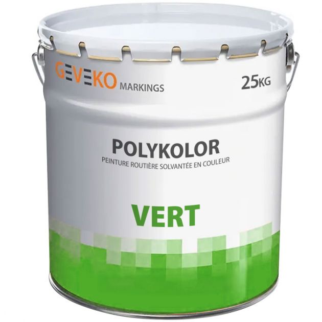 Peinture routière sans toluène solvantée NF Vert 25 kg