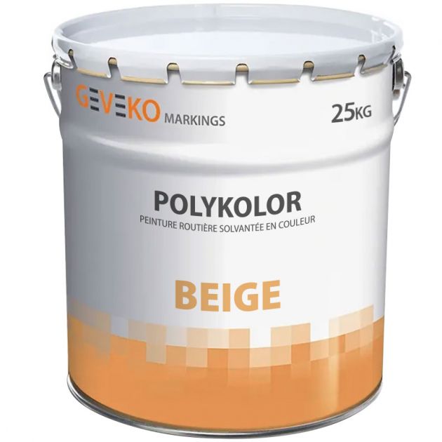Peinture routière sans toluène solvantée NF Beige 25 kg