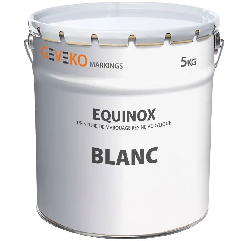 Peinture de marquage au sol extérieur intérieur trafic intensif Blanc 5 kg