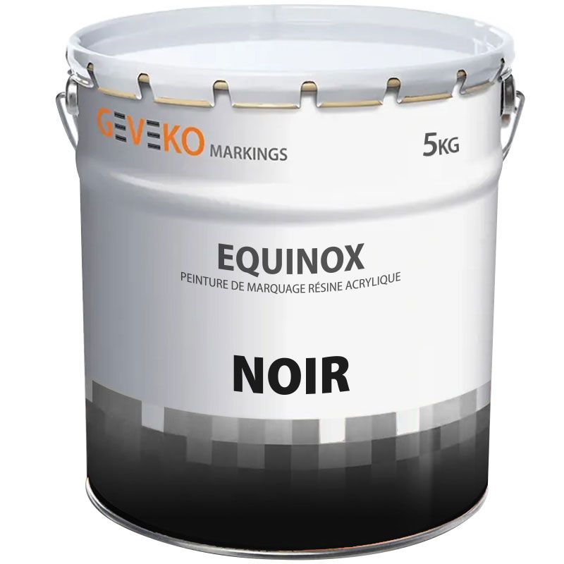 Peinture de marquage au sol extérieur intérieur trafic intensif Noir 5 kg