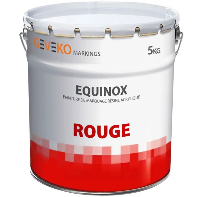 Peinture de marquage au sol extérieur intérieur trafic intensif Rouge 5 kg