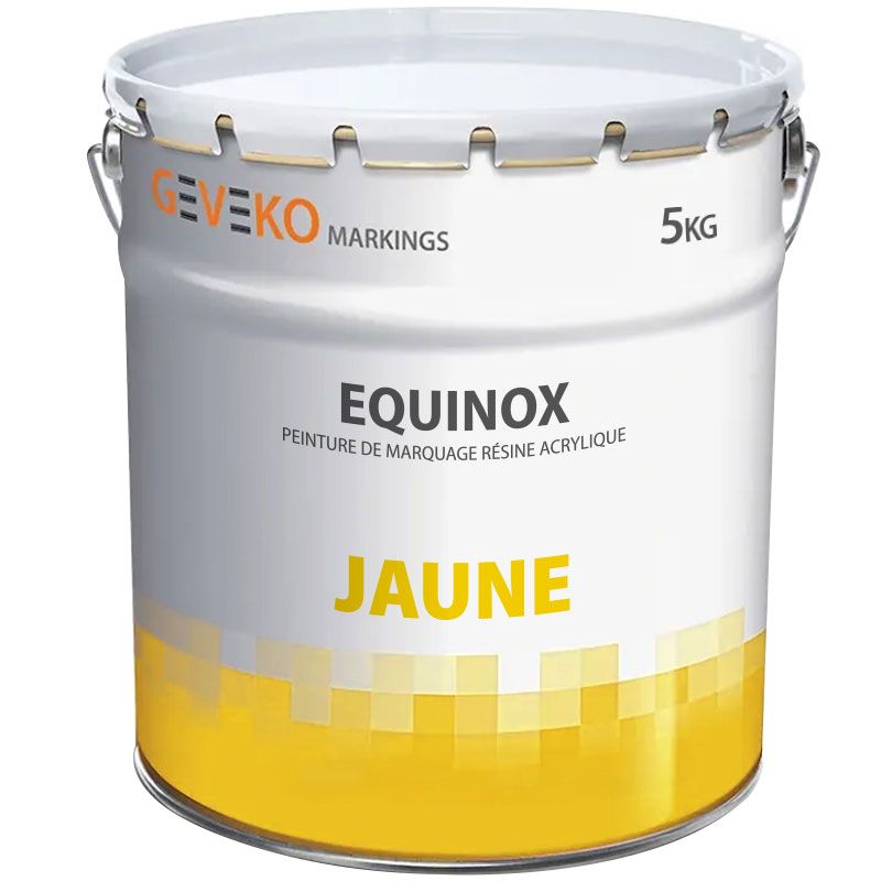 Peinture de marquage au sol extérieur intérieur trafic intensif Jaune 5 kg