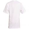 Blouse de travail à manches courtes en polycoton blanc