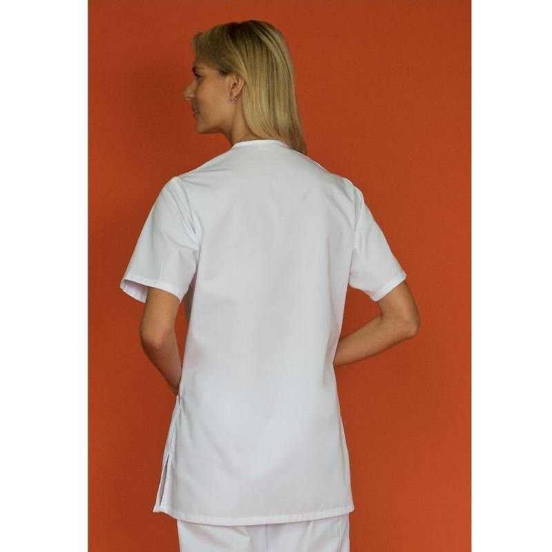 Blouse de travail à manches courtes en polycoton