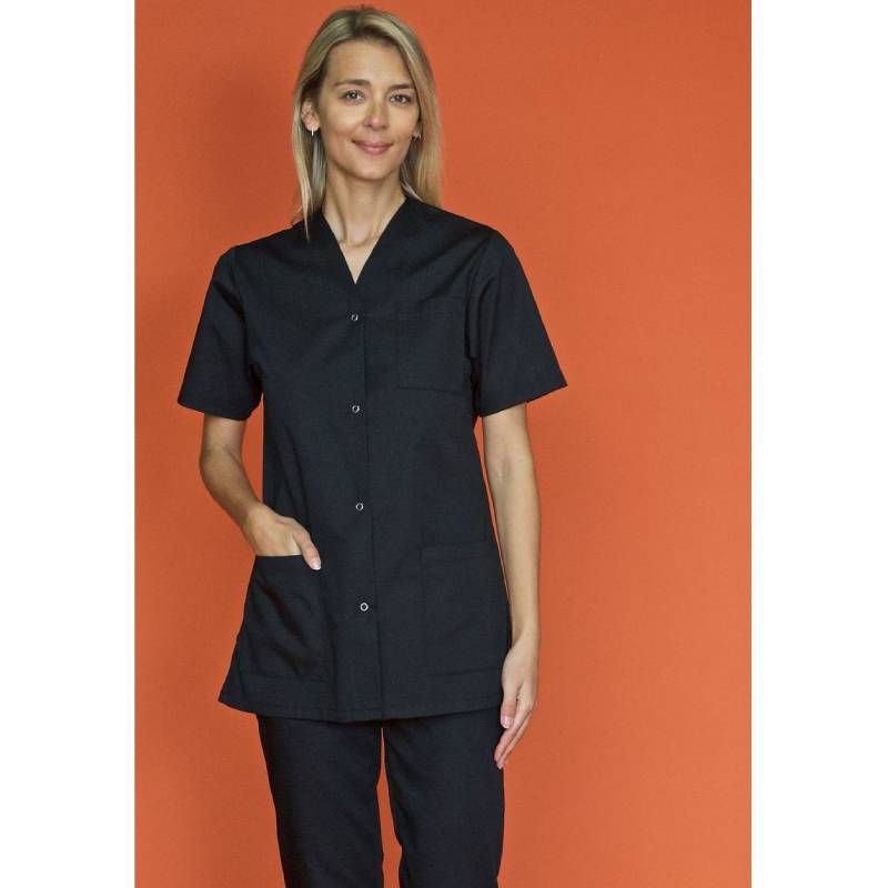 Blouse de travail à manches courtes en polycoton