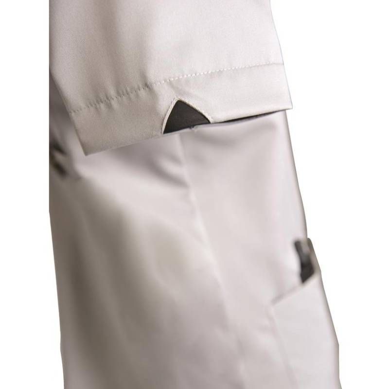 Blouse de travail à manches courtes avec encolure