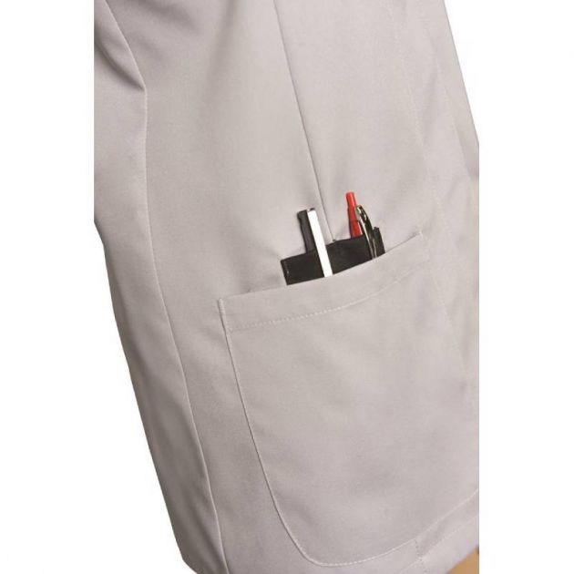 Blouse de travail à manches courtes avec encolure