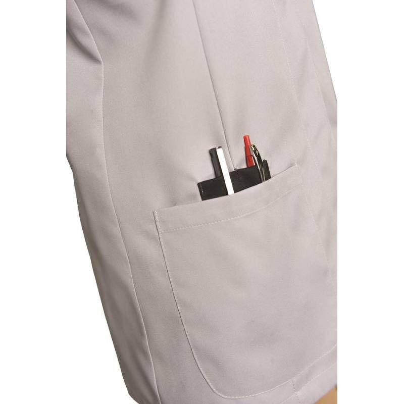 Blouse de travail à manches courtes avec encolure