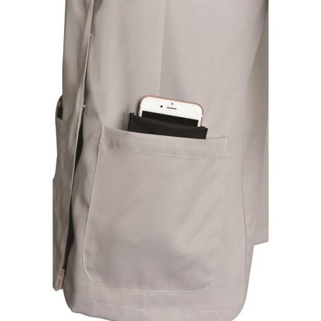 Blouse de travail à manches courtes avec encolure