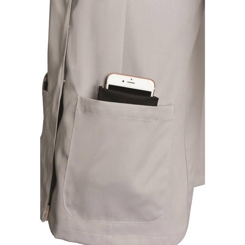 Blouse de travail à manches courtes avec encolure