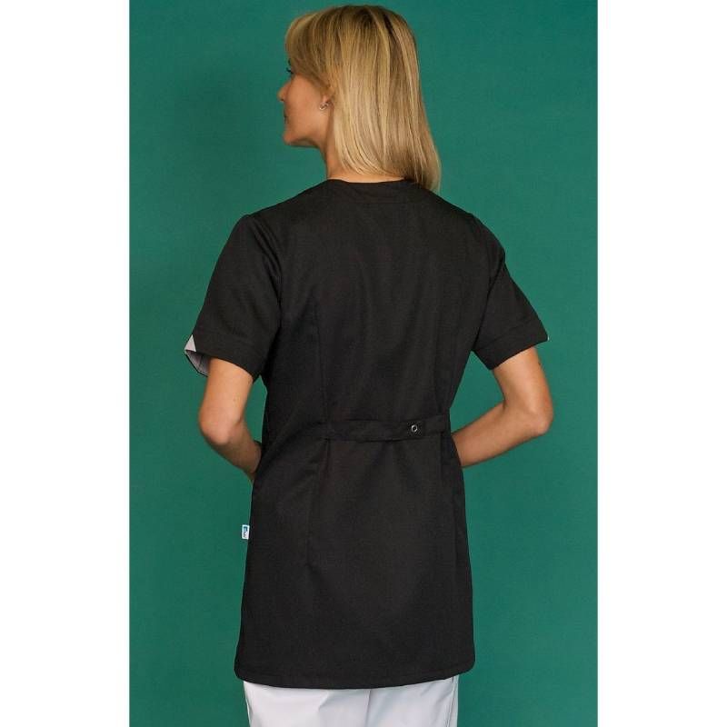 Blouse de travail à manches courtes avec encolure