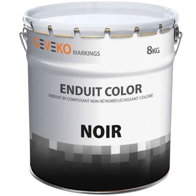 Enduit bi-composant non-rétroréfléchissant coloré 8 kg Noir