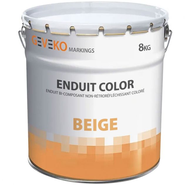 Enduit bi-composant non-rétroréfléchissant coloré 8 kg Beige Enduit bi-composant non-rétroréfléchissant coloré 8 kg Beige