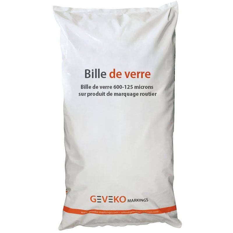 Billes de verre pour peinture routière solvantée 425 850 microns