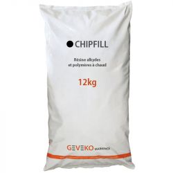 Résine de réparation nid de poule et chaussée en copeaux 12 kg Noir