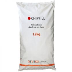 Résine de réparation nid de poule et chaussée en copeaux 12 kg Rouge